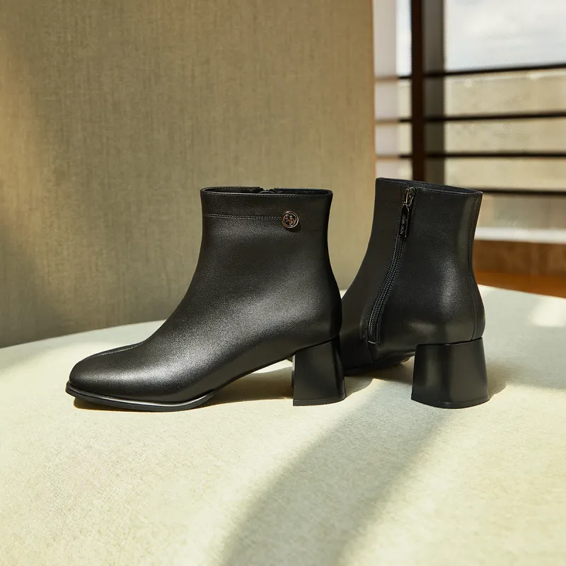 NINE WEST Ankle Boots Women's Black-4