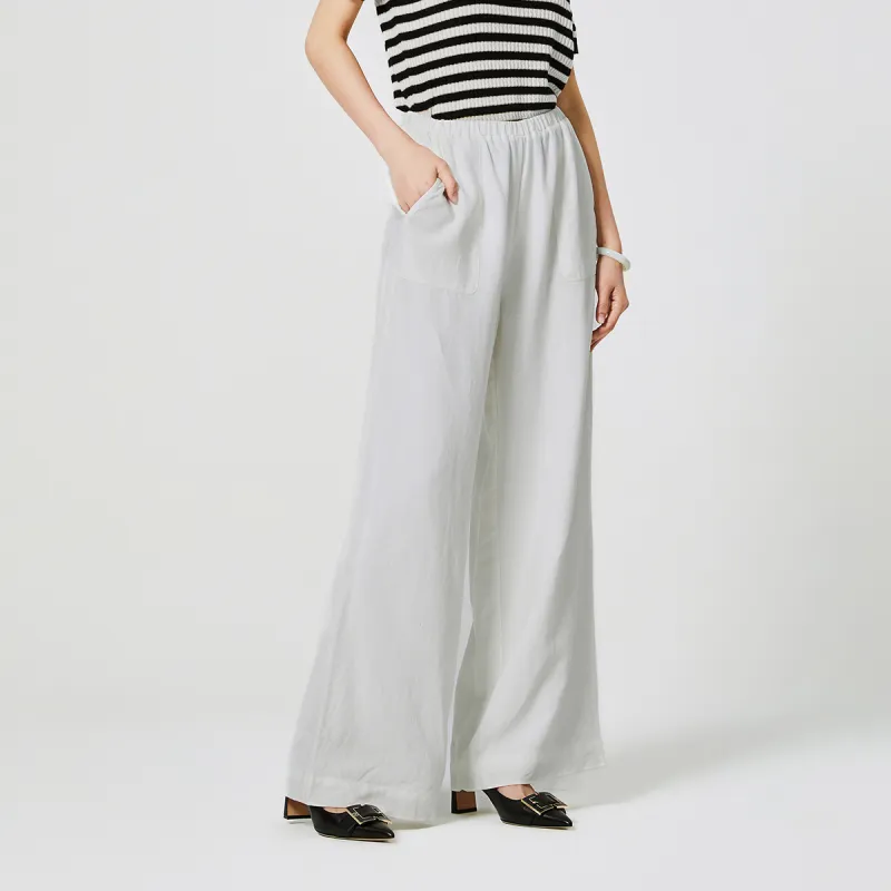 NINI WEST Casual Pants Women's White-4