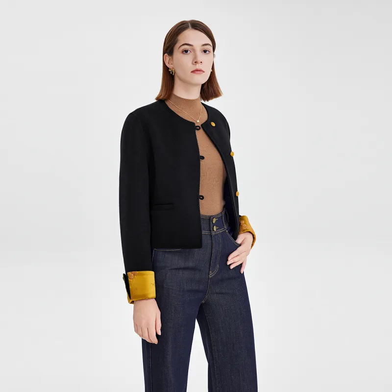 NINE WEST Cropped Coats Women's Gray-1