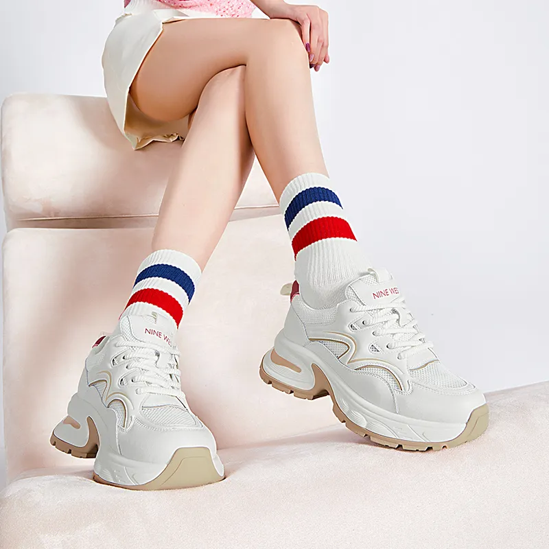 NINE WEST Low-Top Chunky Sneakers Women's-10