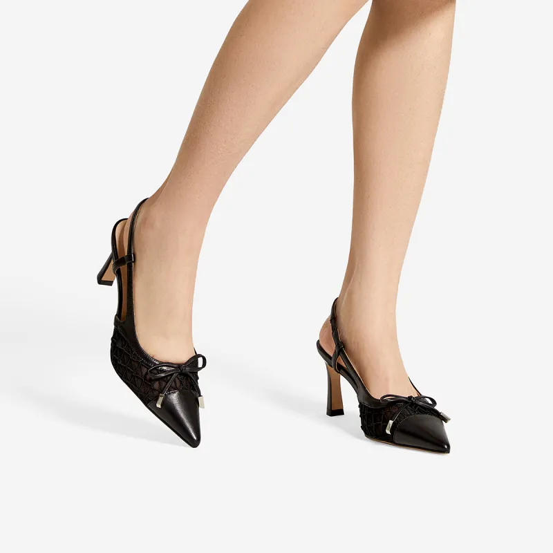 NINE WEST Slim Heel High Heels 8cm Women's-5
