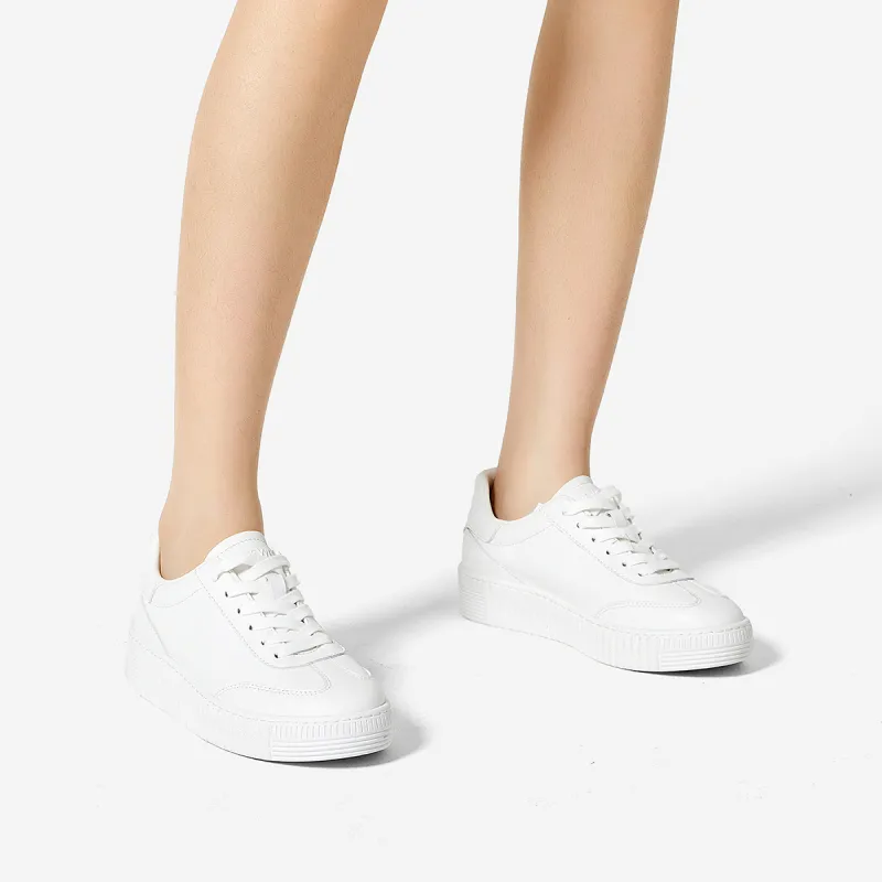 NINE WEST Low Top Skateboard Shoes Women's White-5