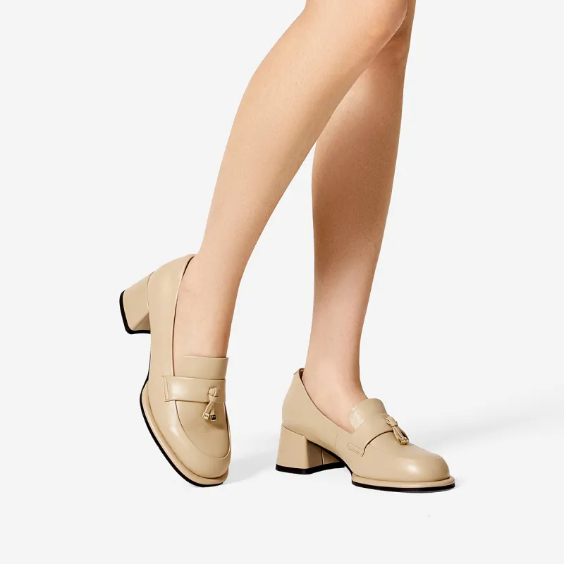 NINE WEST Chunky Heel High Heels 5.4cm Women's-9