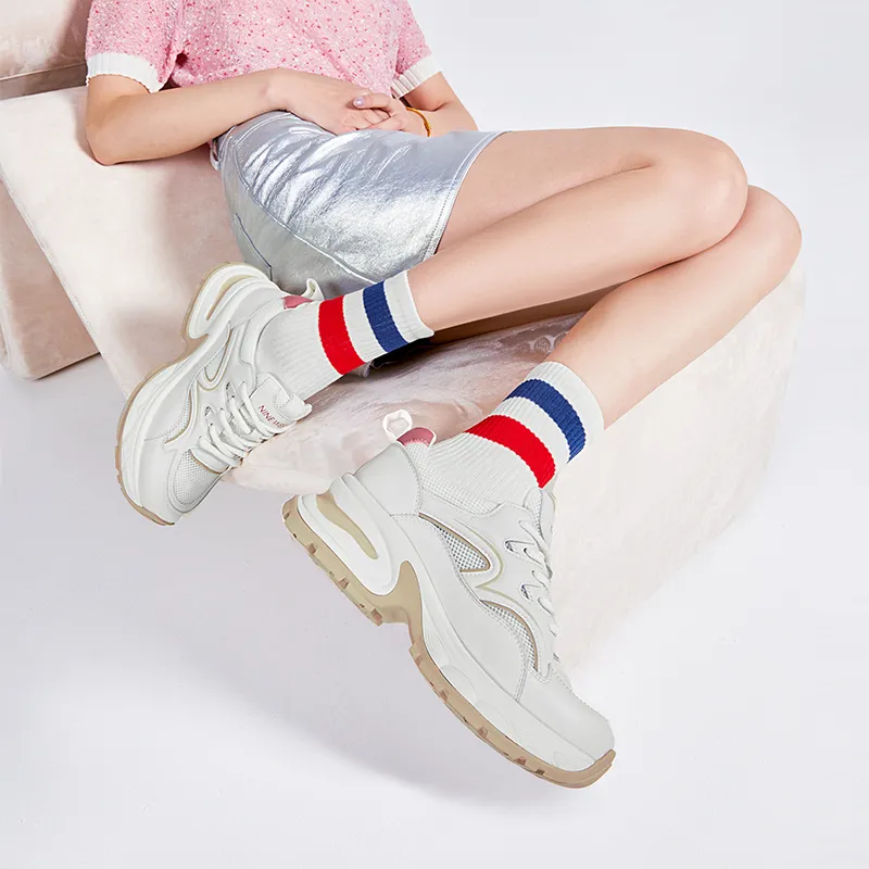 NINE WEST Low-Top Chunky Sneakers Women's-5