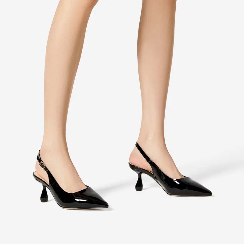 NINE WEST Chunky Heel High Heels 6.5cm Women's-5