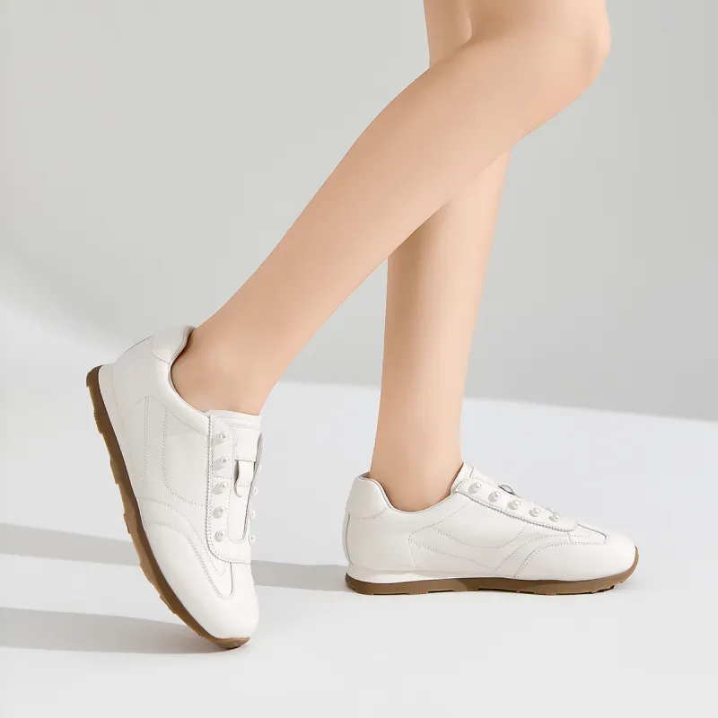 NINE WEST Low Top Casual Shoes Women's Ecru-6