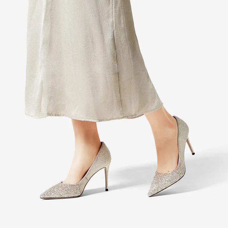 NINE WEST Slim Heel High Heels 9.5cm Women's-5