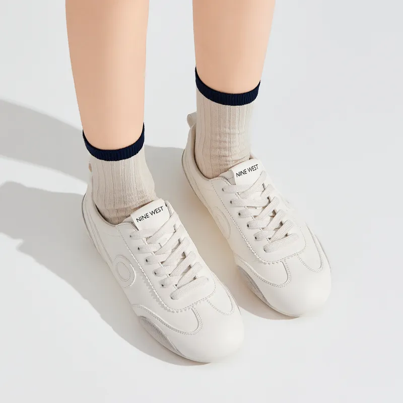 NINE WEST Low Top Casual Shoes Women's White Gray-7