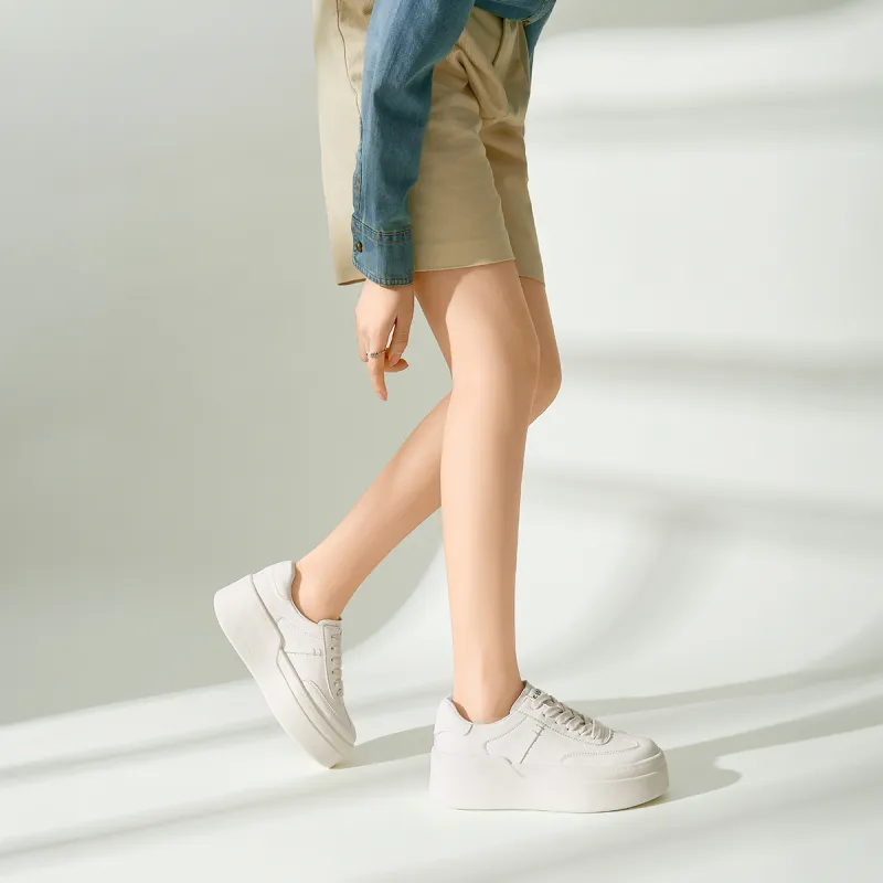 NINE WEST Low-Top Skateboard Shoes Women's Ecru-5