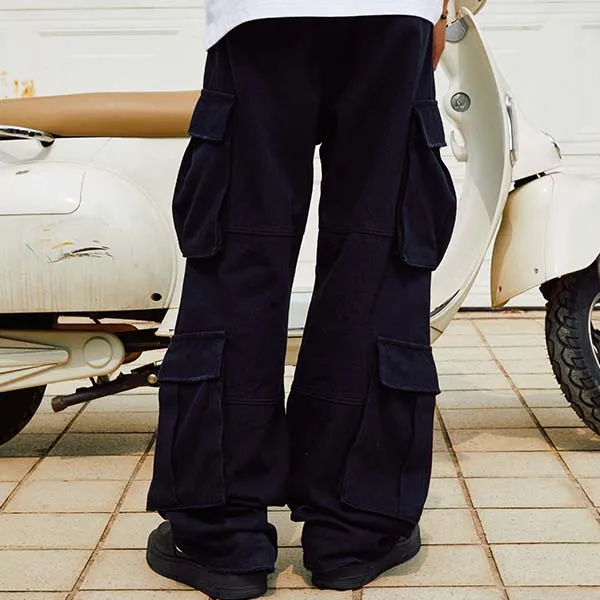 R69 Loose Fit Cargo Pants Unisex-4