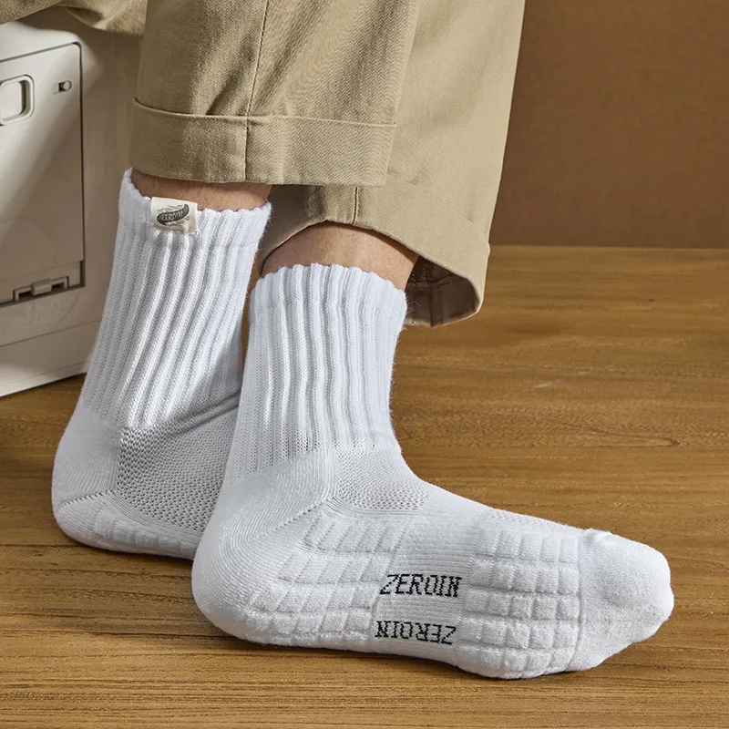 ZEROIN Mid Calf Socks Unisex 4 Pack Gift Box Set-5
