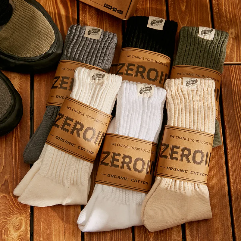 ZEROIN Mid Calf Socks Unisex Box 4 Pack-2