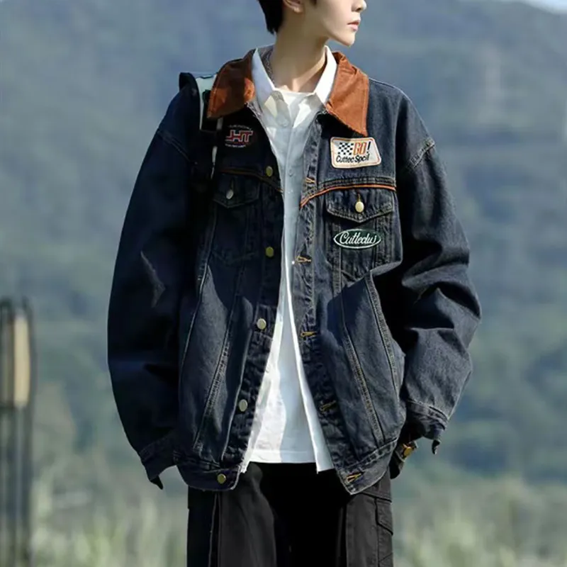 Universal Templates Denim Jacket Unisex Blue-4