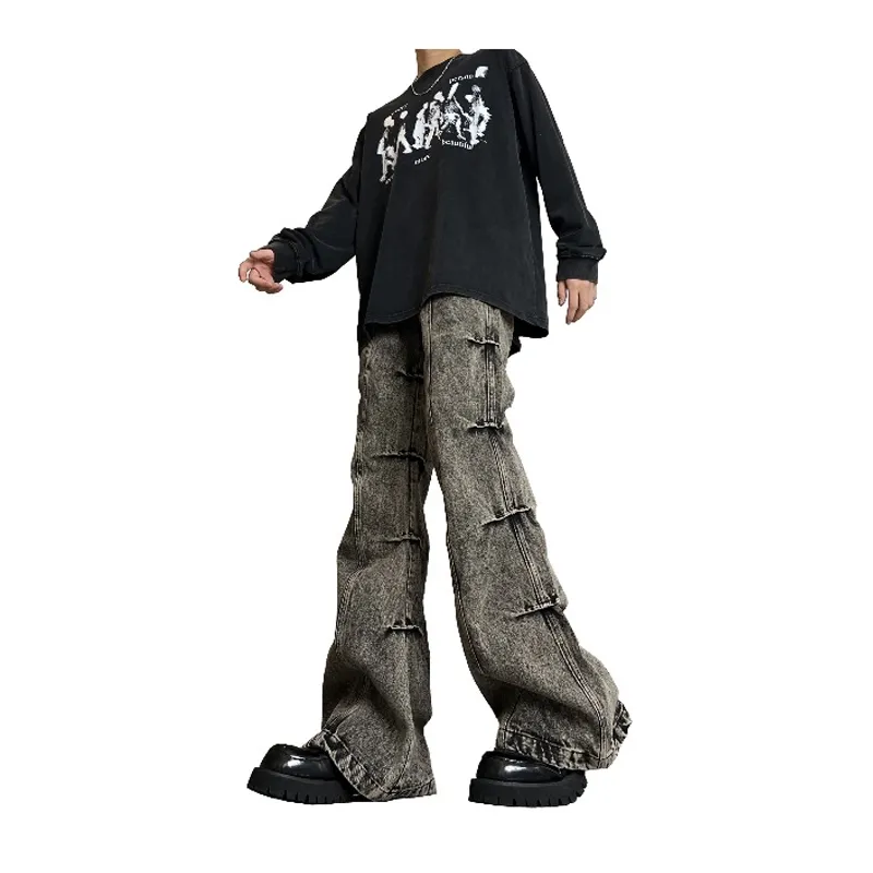WELTER EXPERIMENT Jeans Unisex Black Gray-4