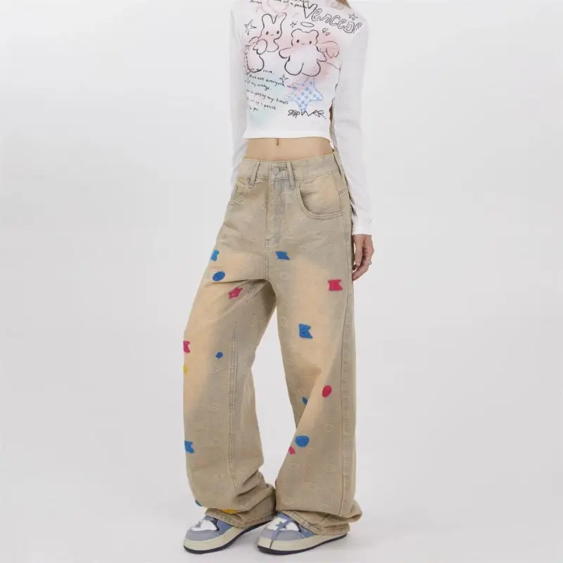 Universal Templates Jeans Unisex Yellow Mud-2