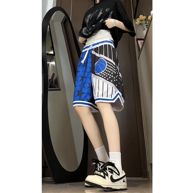 Universal Templates Basketball Shorts Unisex Blue-3