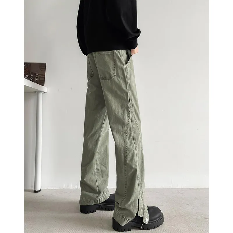Universal Templates Jeans Unisex Gray Green-2