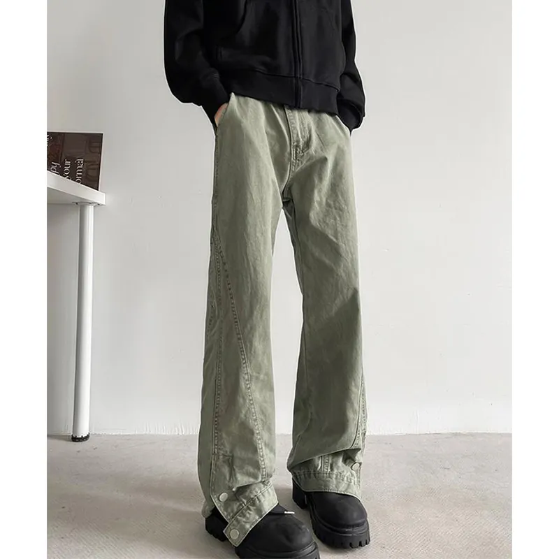 Universal Templates Jeans Unisex Gray Green-4