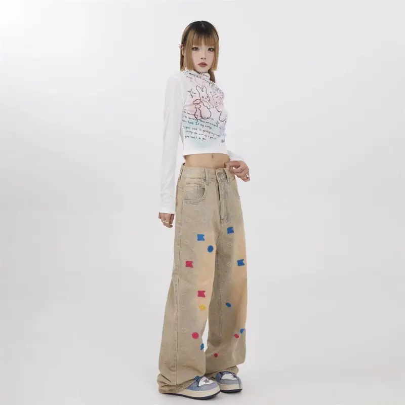 Universal Templates Jeans Unisex Yellow Mud-1