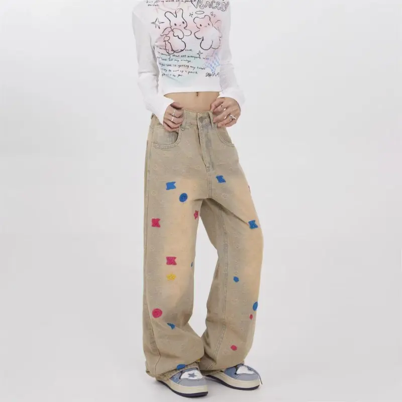 Universal Templates Jeans Unisex Yellow Mud-3