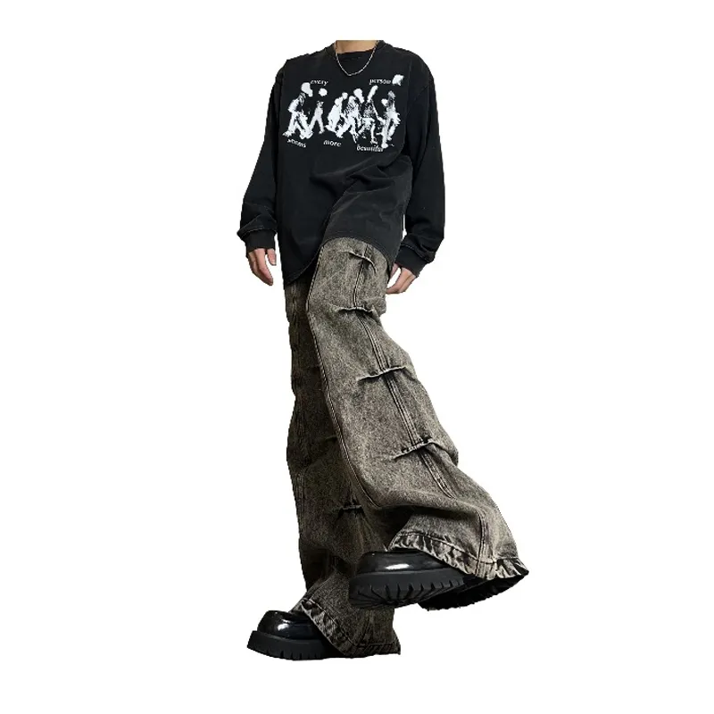 WELTER EXPERIMENT Jeans Unisex Black Gray-3