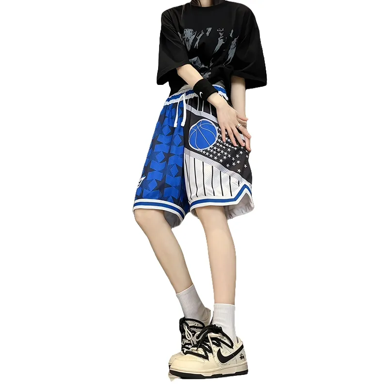 Universal Templates Basketball Shorts Unisex Blue-1