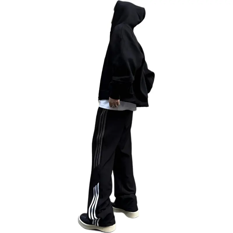 PAINT STAIN Casual Pants Unisex Classic Black-1