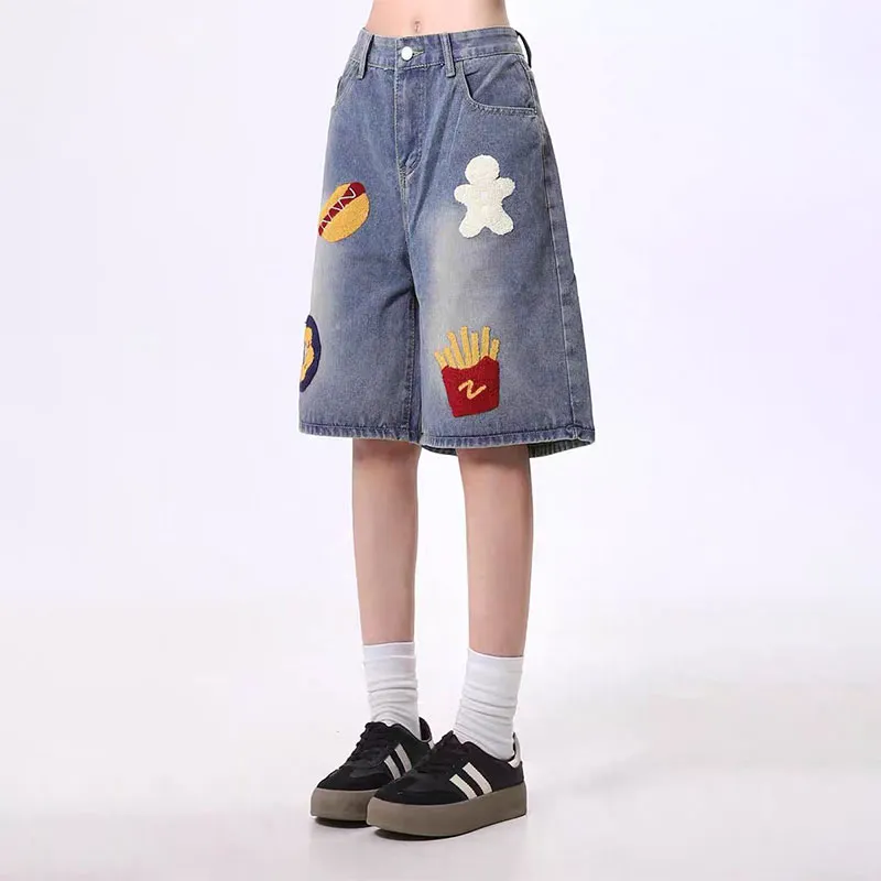 Universal Templates Denim Shorts Unisex-4