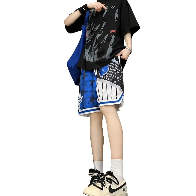 Universal Templates Basketball Shorts Unisex Blue-3
