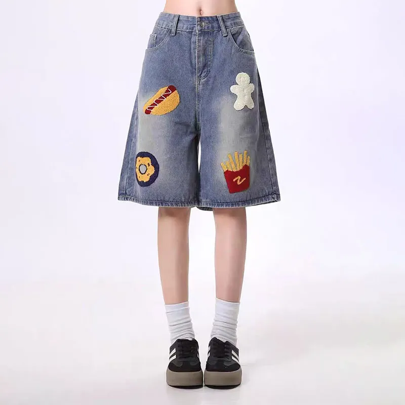 Universal Templates Denim Shorts Unisex-5