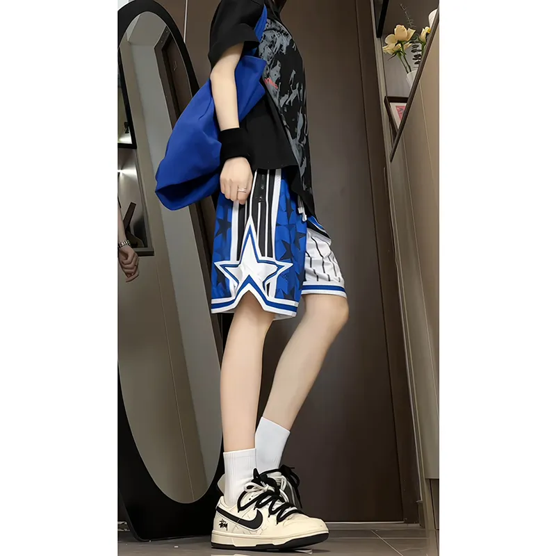 Universal Templates Basketball Shorts Unisex Blue-7