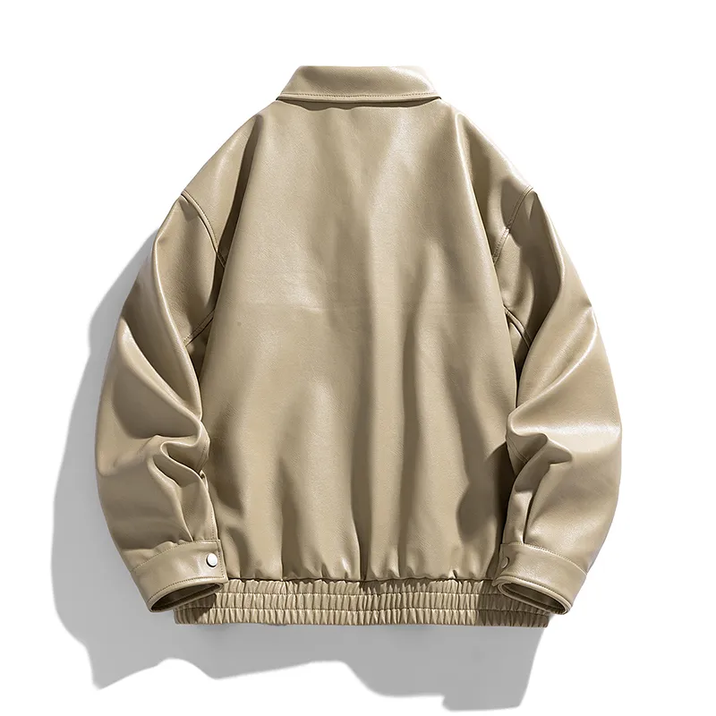 Universal Templates Leather Jacket Unisex-5