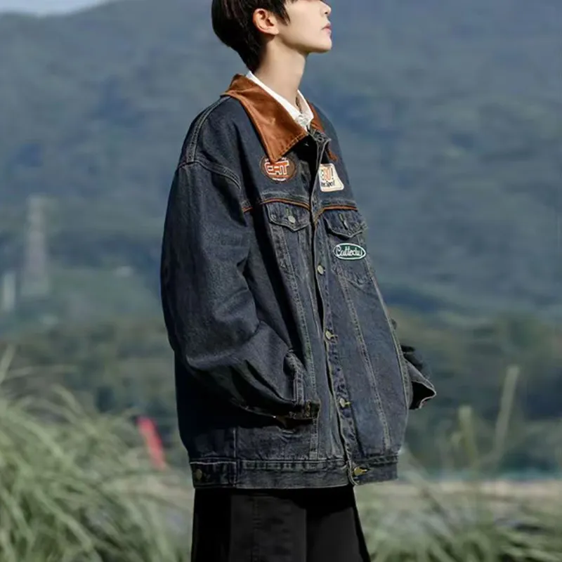 Universal Templates Denim Jacket Unisex Blue-3