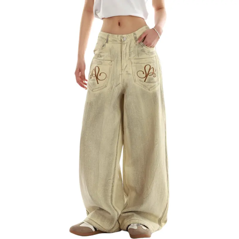 Universal Templates Jeans Unisex Apricot-2