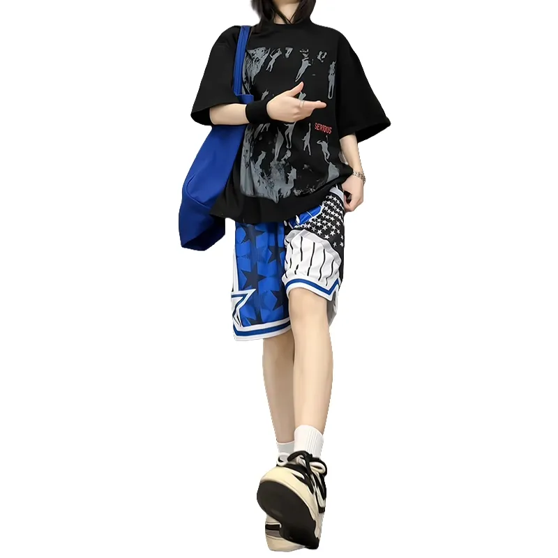 Universal Templates Basketball Shorts Unisex Blue-2