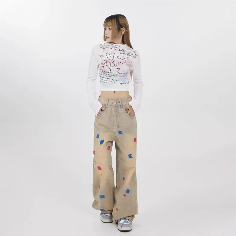 Universal Templates Jeans Unisex Yellow Mud-4
