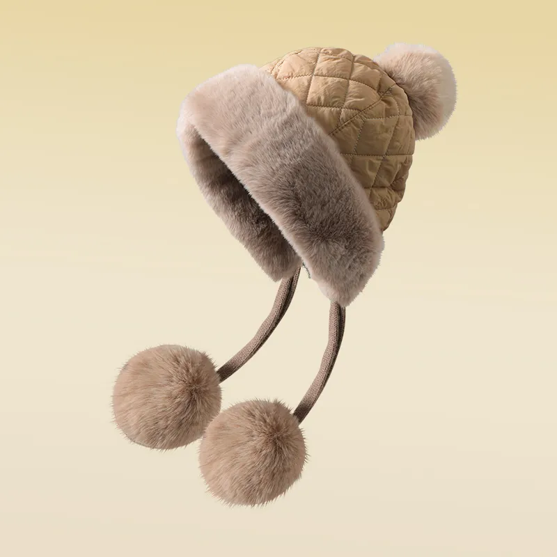 Shizhu Thickened Beanies Women's-6
