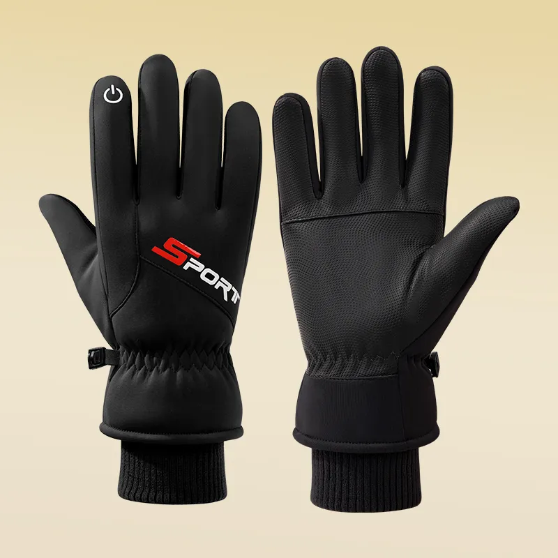 Shizhu Anti Lost Snap Buckle Sports Gloves Men's-2