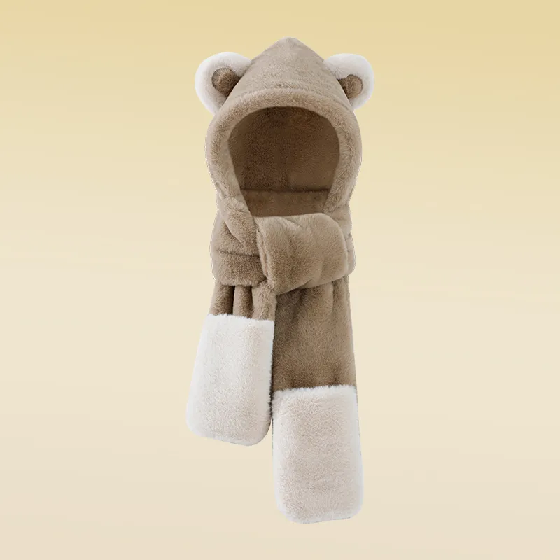Shizhu Thickened Hoods & Plush Hats Women's-6