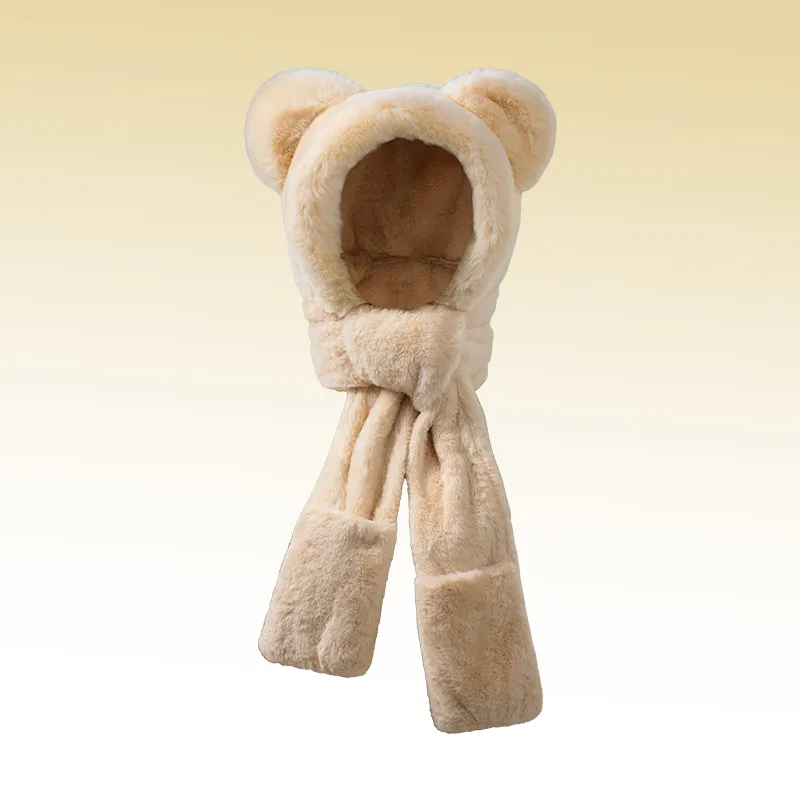Shizhu Fleece Lined Hoods & Plush Hats Women's-5