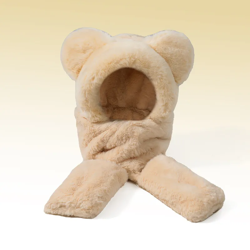 Shizhu Fleece Lined Hoods & Plush Hats Women's-6