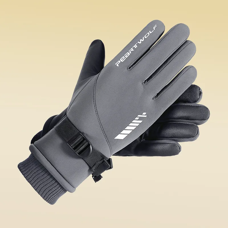 Shizhu Anti Lost Snap Buckle Sports Gloves Men's-5