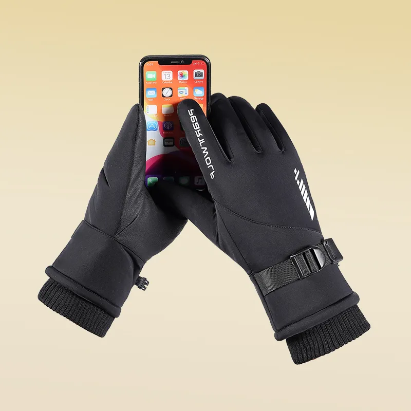 Shizhu Anti Lost Snap Buckle Sports Gloves Men's-3