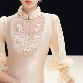 Shimiko Long Sleeved Dresses Women's Polyamide Sparkling