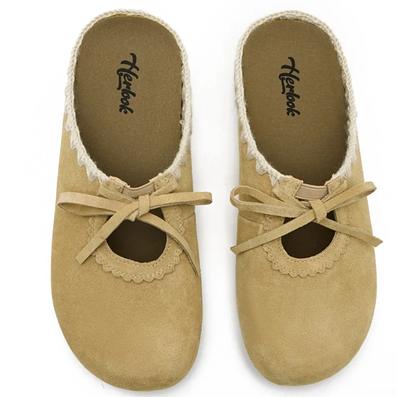 HERLOOK Cut Out Slip Resistant Platform Height Increasing Closed Toe Slippers Casual Slip on Women's-1