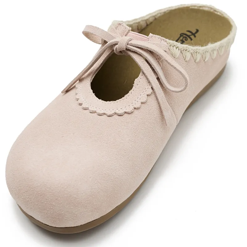 HERLOOK Cut Out Slip Resistant Platform Height Increasing Closed Toe Slippers Casual Slip on Women's-7