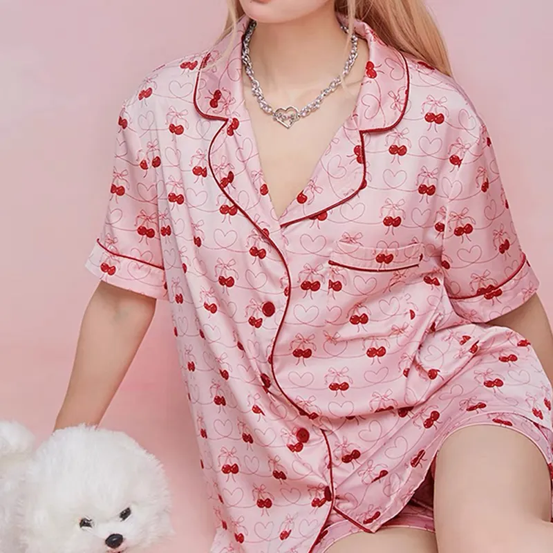 Girly Fancy Club Casual Suit Women's Cherry-2