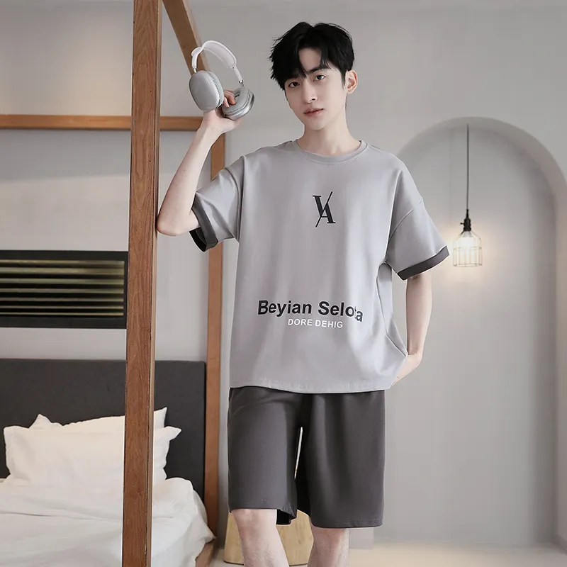 Mulong Family Pajama Set Men's Gray-1