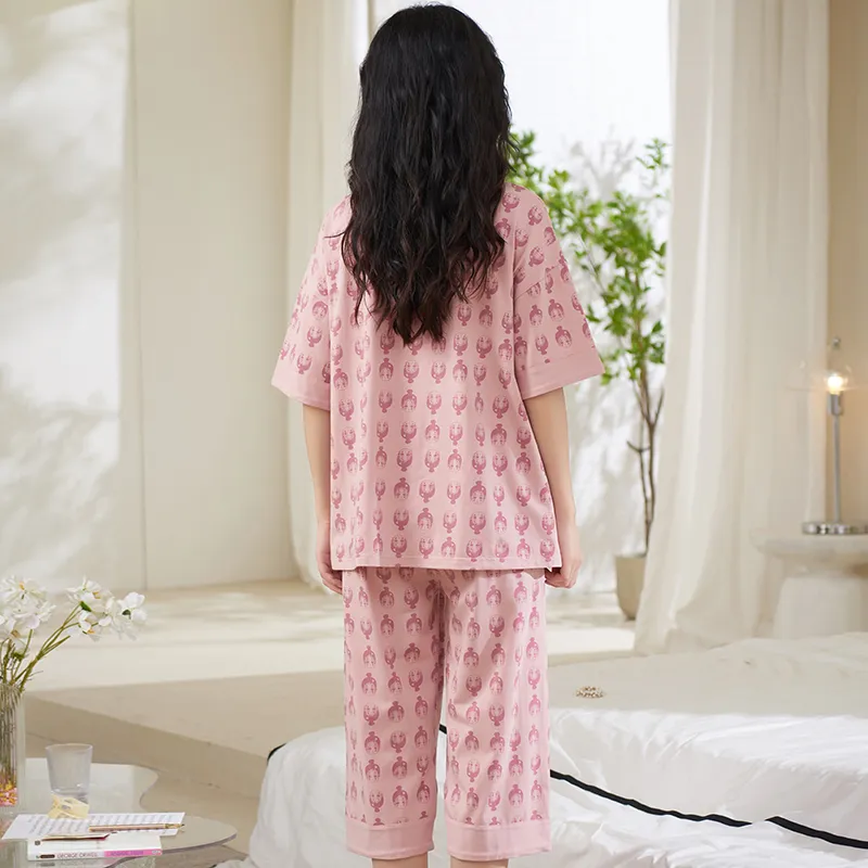 Mulong Family Pajama Set Women's Pink-1