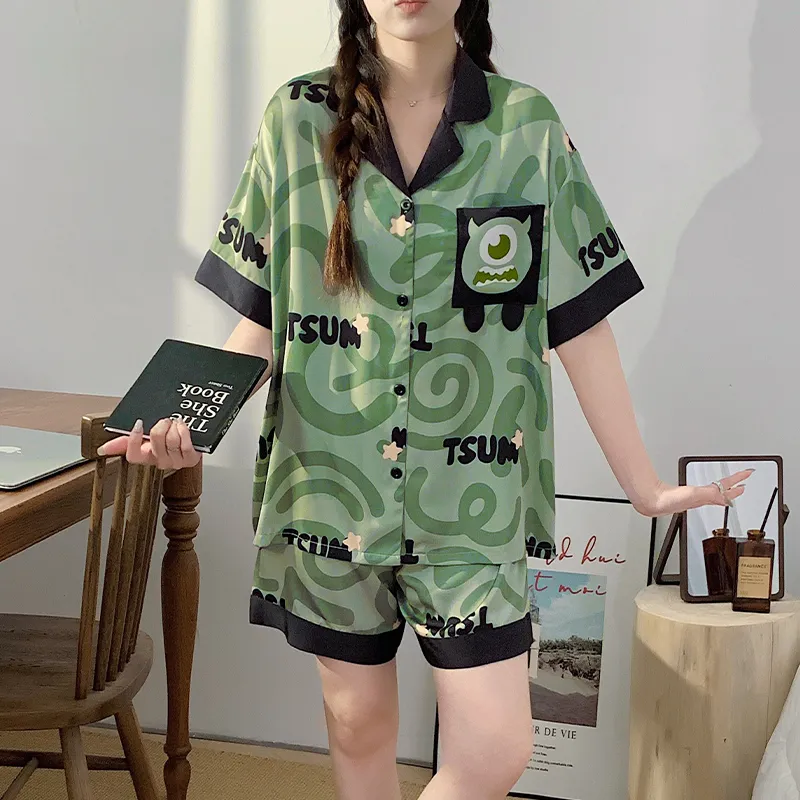 Mulong Family Pajama Set Women's Light Green-4